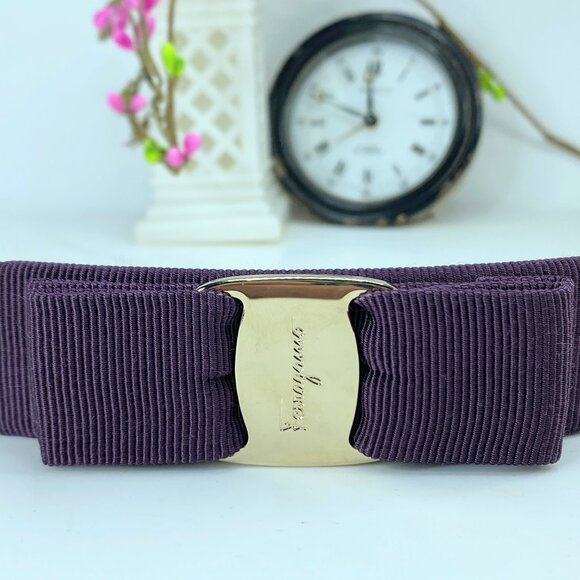 Salvatore Ferragamo - Lavender Vara Bow Hair Clip w/original box GS578 main image 6